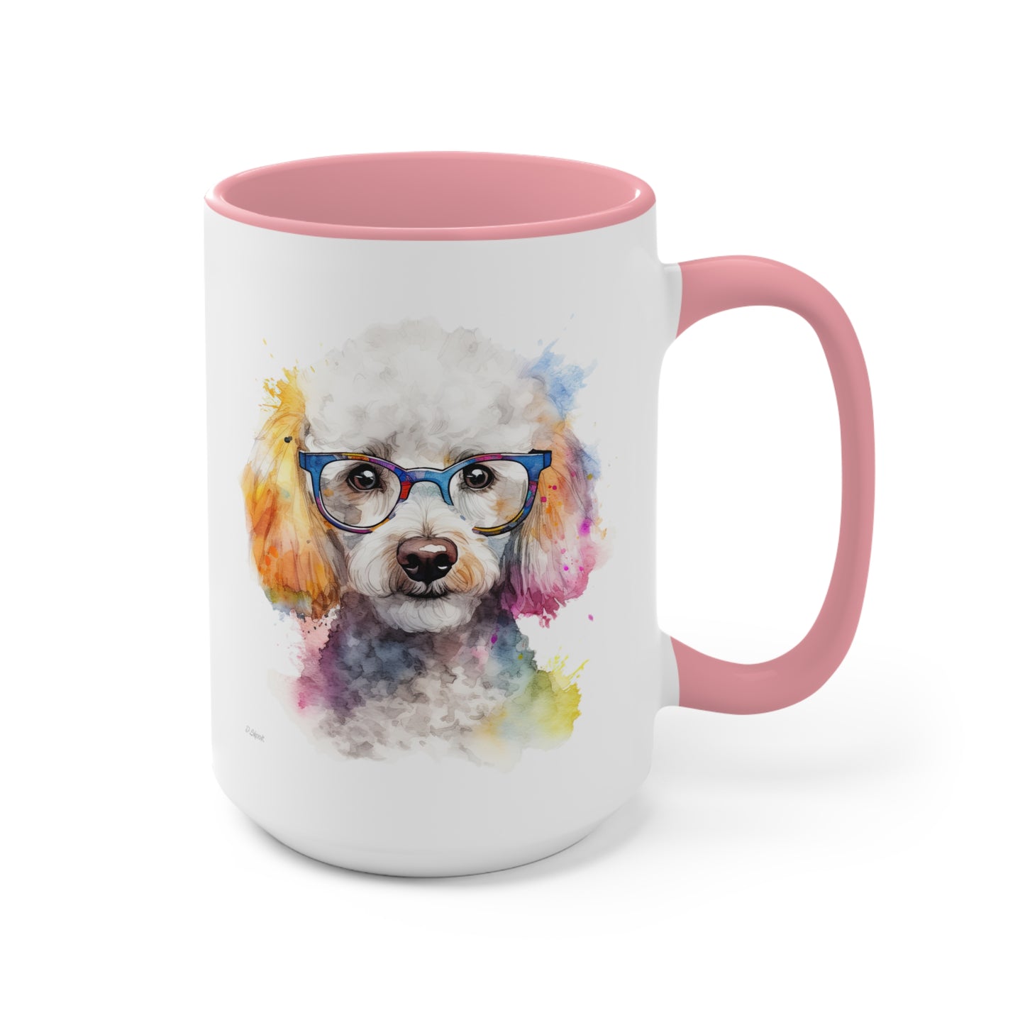 Poodle 10 Accent Mugs