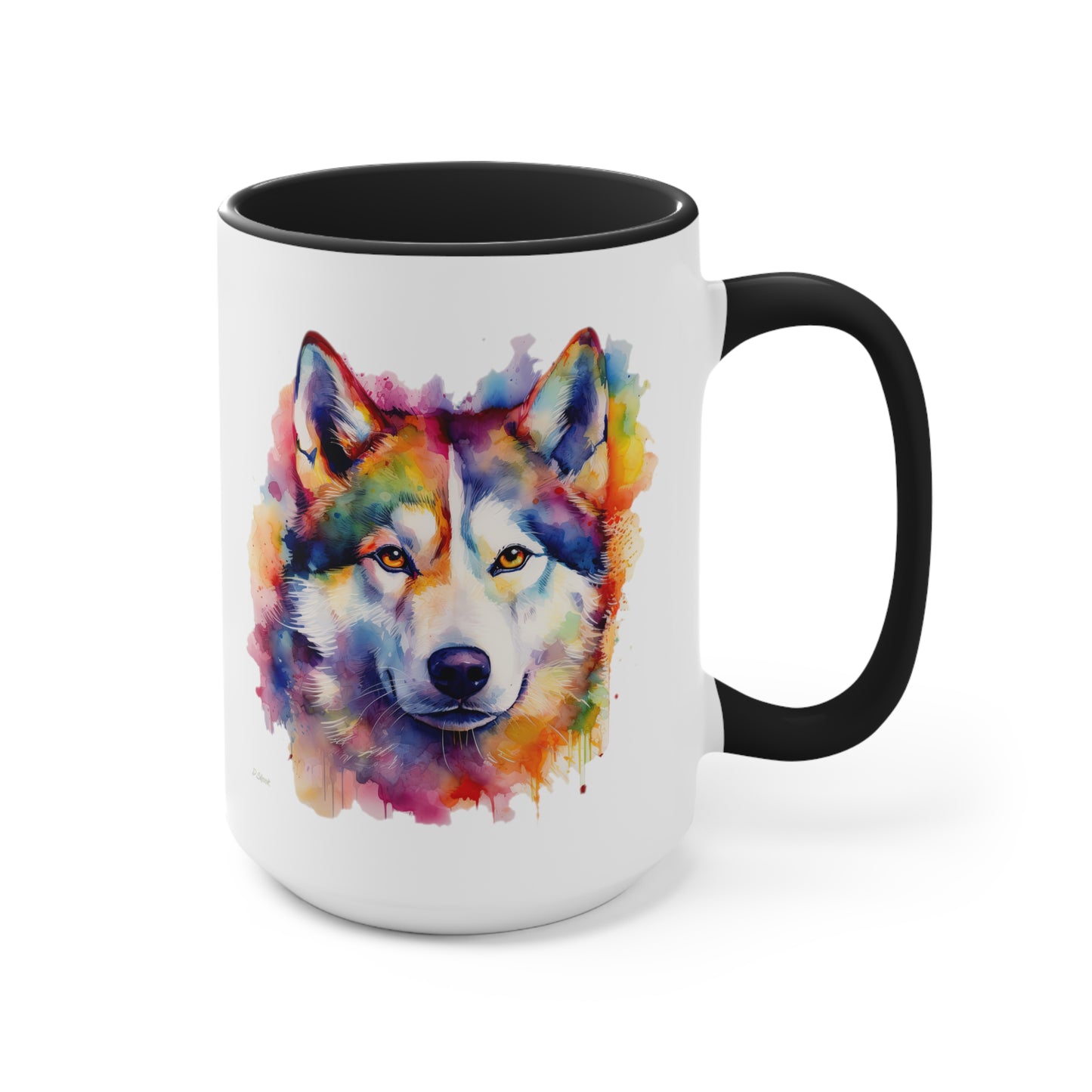 Siberian Husky 1 Accent Mugs