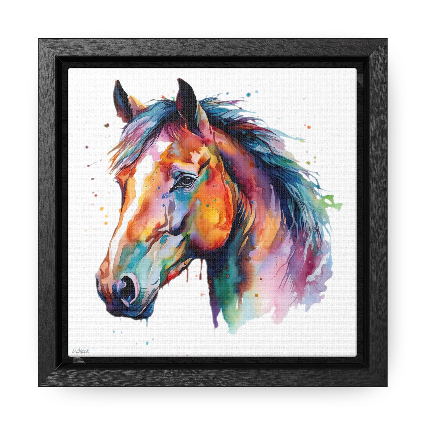 Horse Rescue 23 Gallery Canvas Wraps, Square Frame