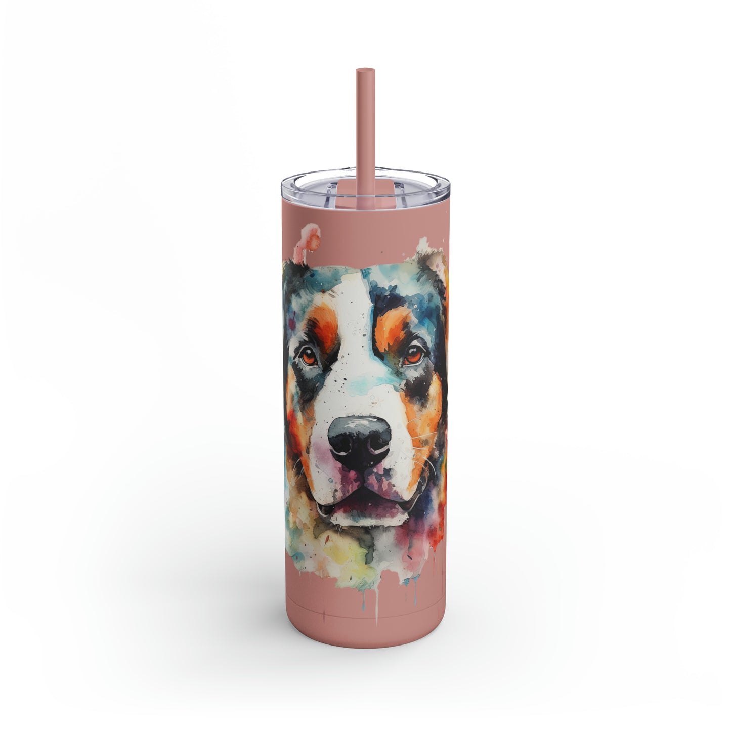 Greater Swiss Mountain Dog 2 Maars Maker Skinny Matte Tumbler, 20oz