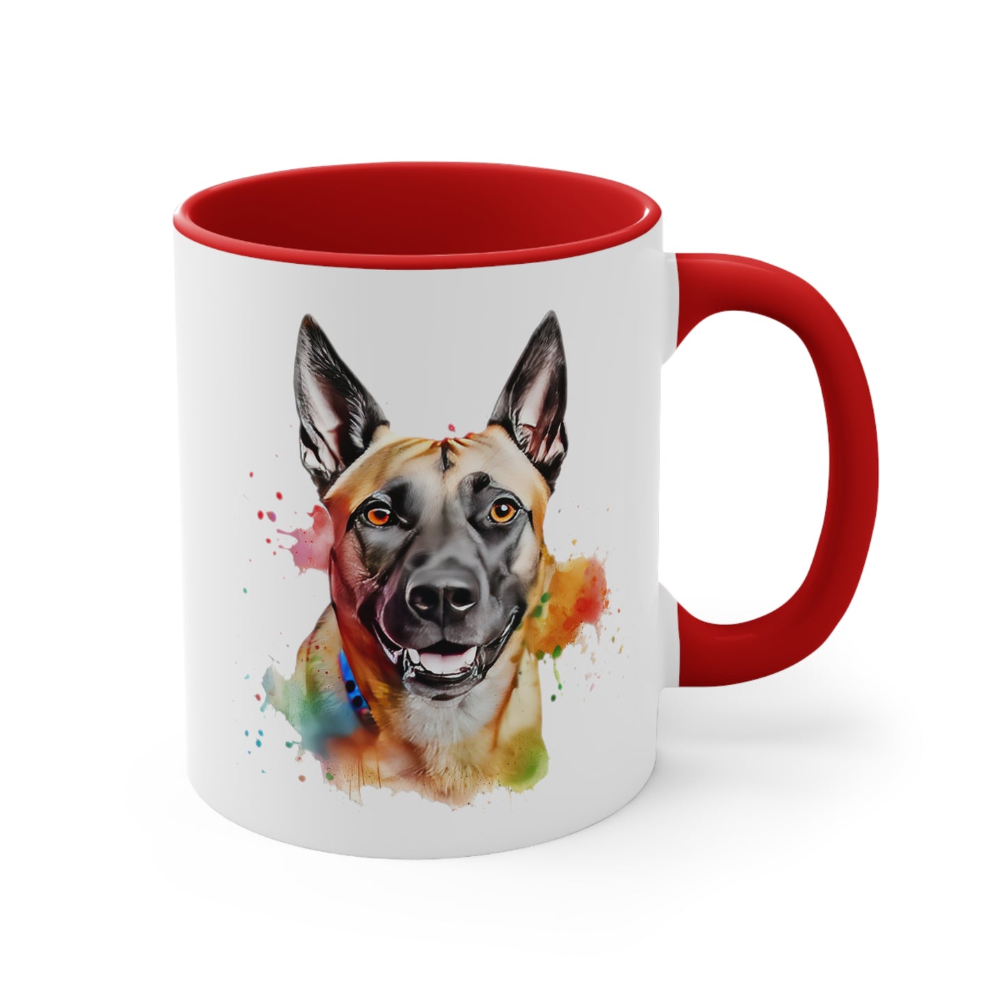 Belgium Malinois 4 Accent Mugs