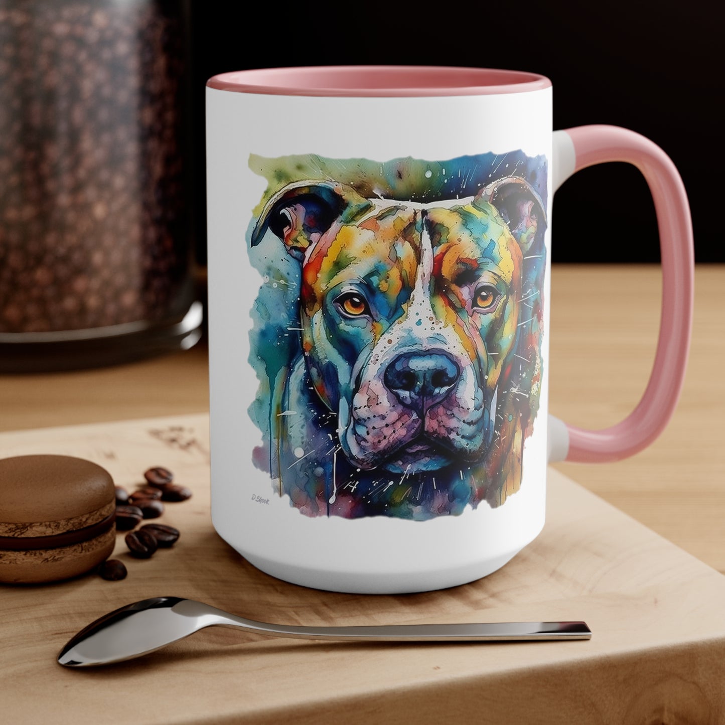 Pitbull 1 Accent Mugs