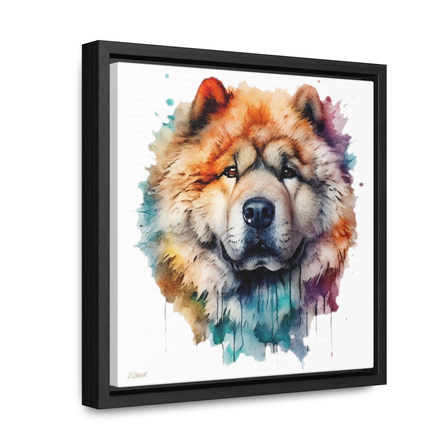 Chow Chow 3 Gallery Canvas Wraps, Square Frame