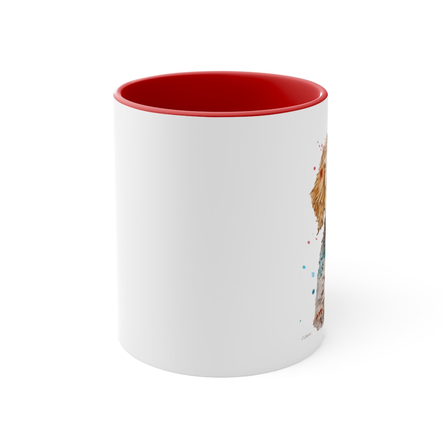 Mini Golden Doodle 2 Accent Mugs