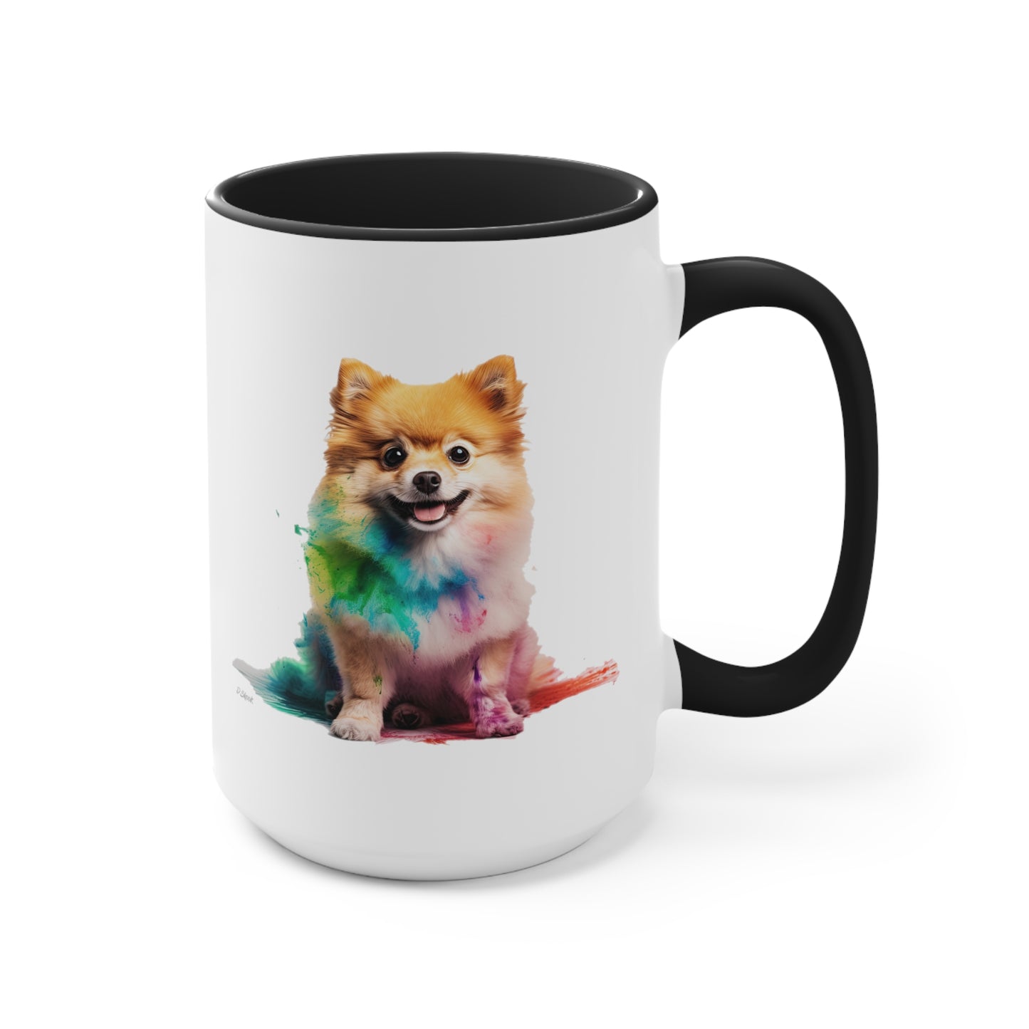 Pomeranian 1 Accent Mugs