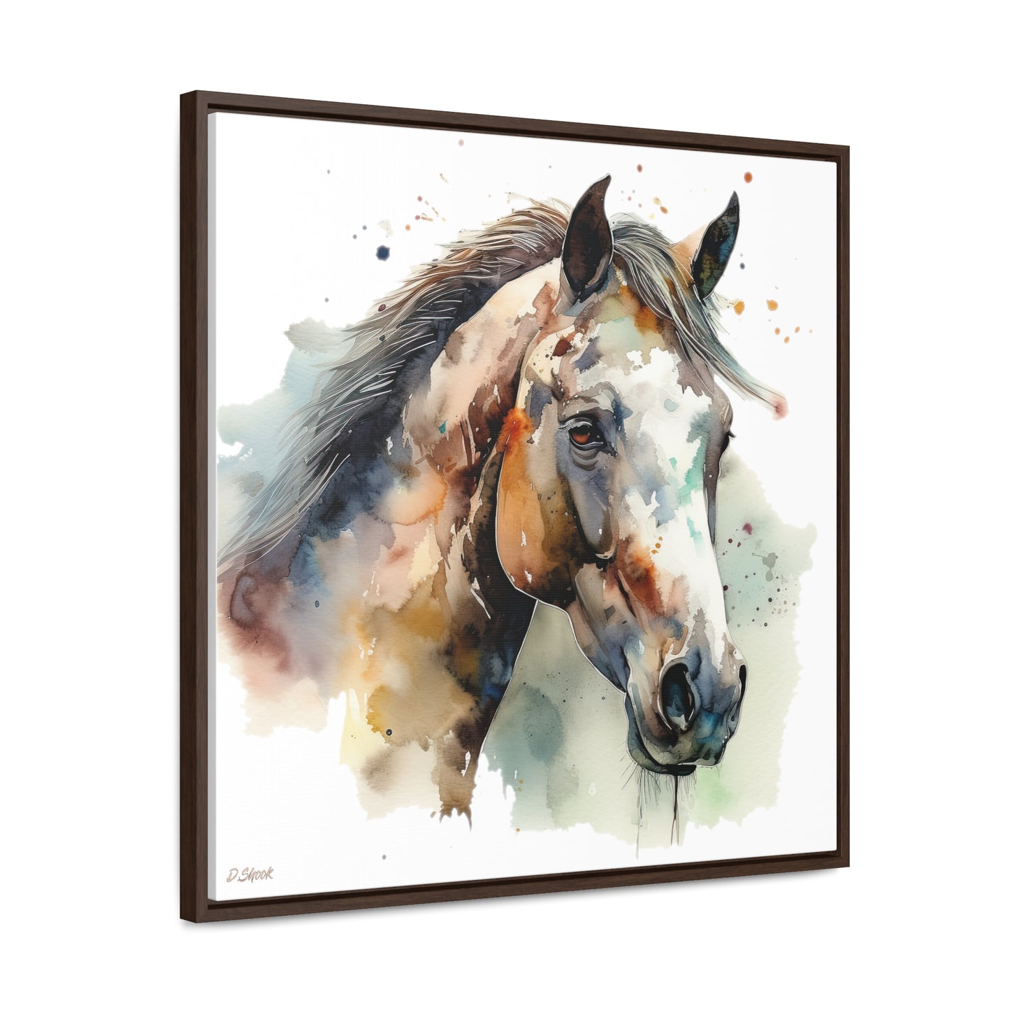 Horse Rescue 22 Gallery Canvas Wraps, Square Frame