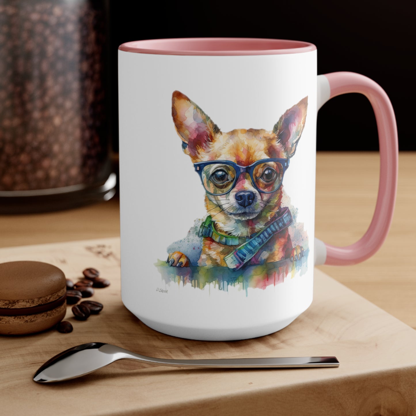Chihuahua 4 Accent Mugs