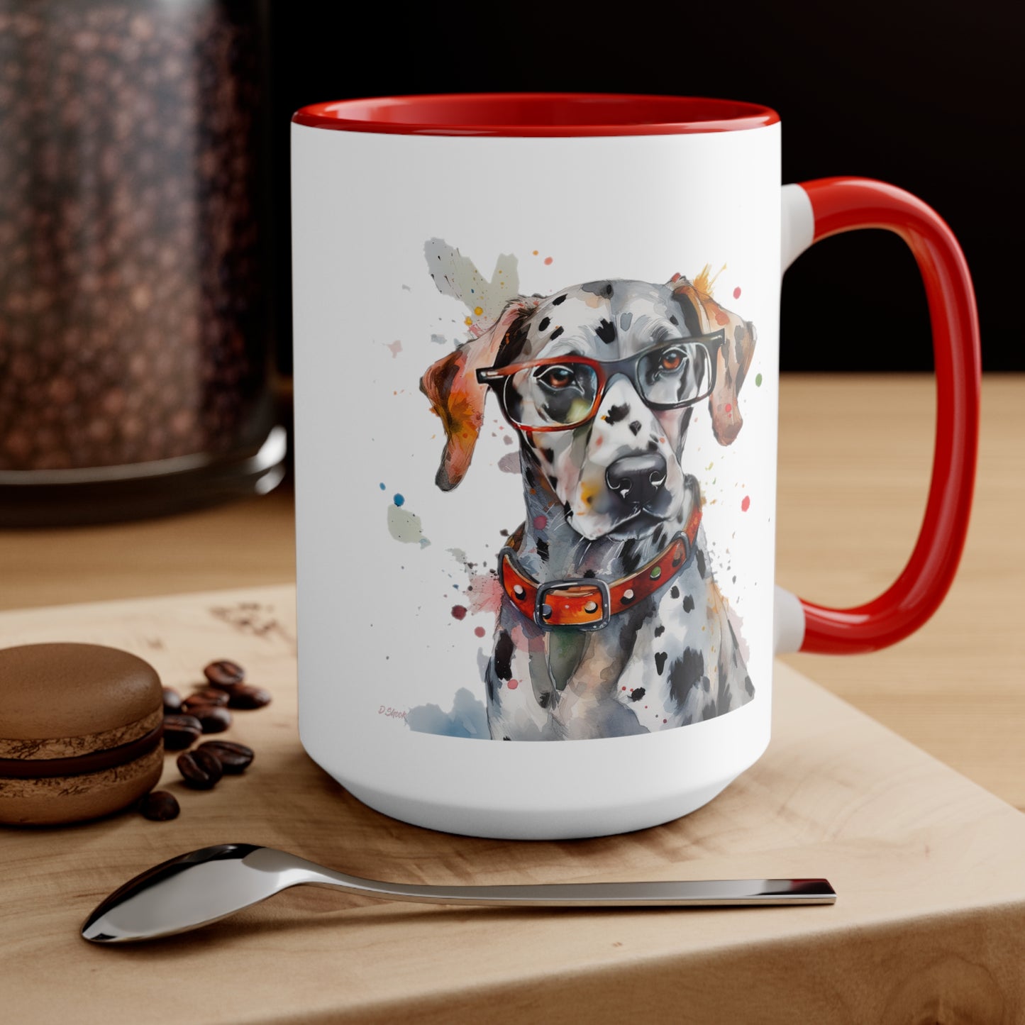 Dalmatian 3 Accent Mugs