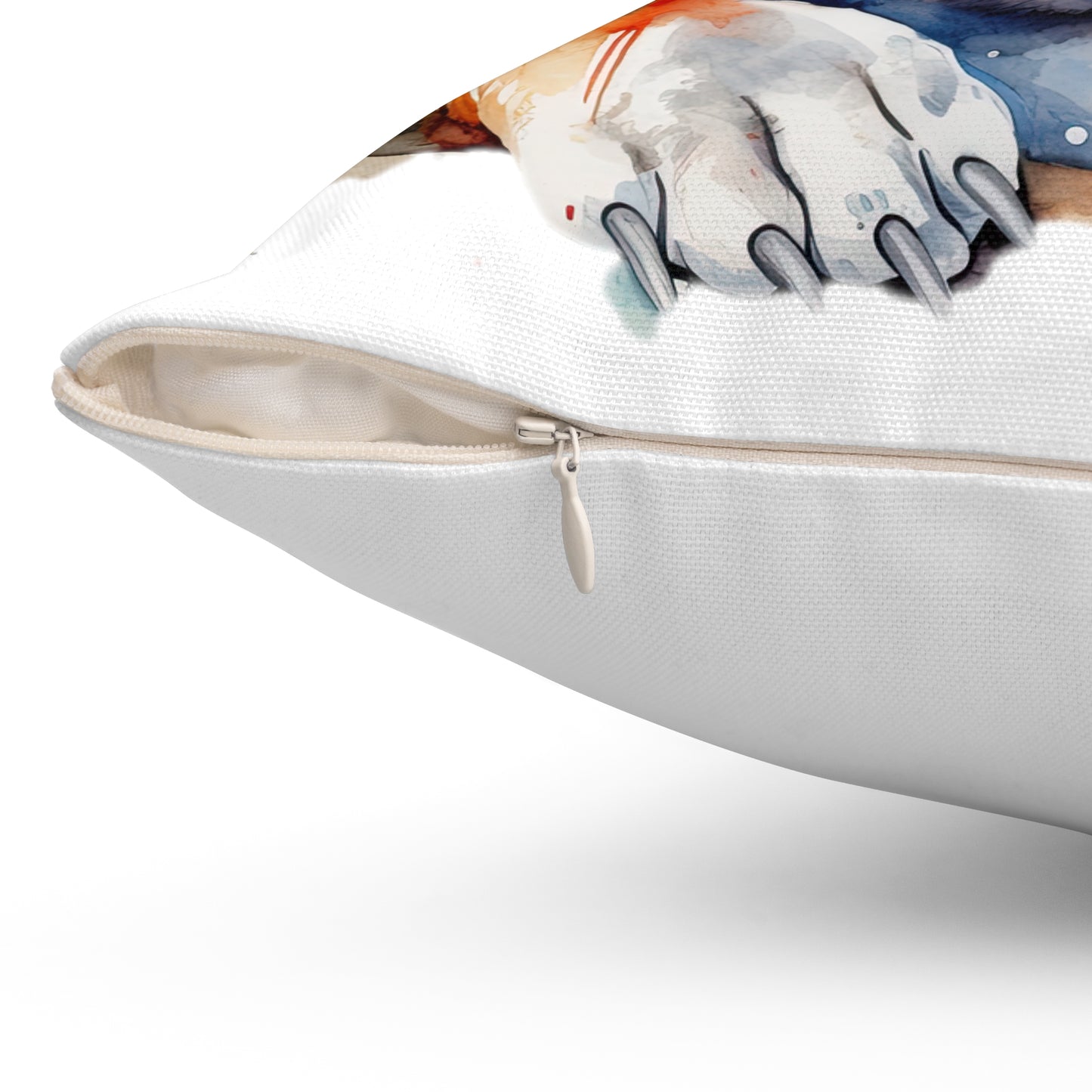 Bulldog 5 Spun Polyester Square Pillow