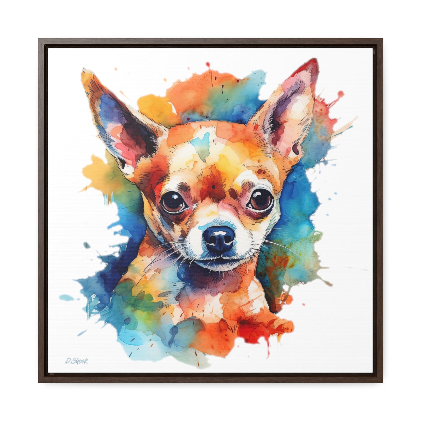 Chihuahua 6 Gallery Canvas Wraps, Square Frame