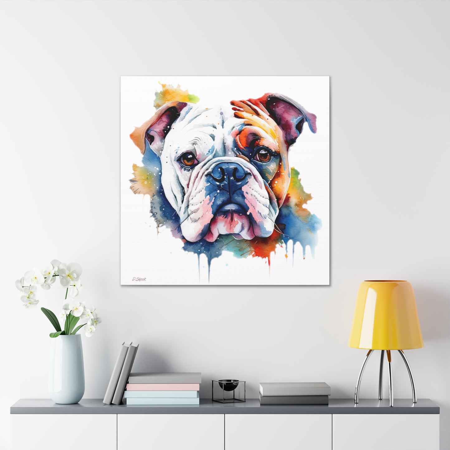 bulldog 4 Canvas Gallery Wraps