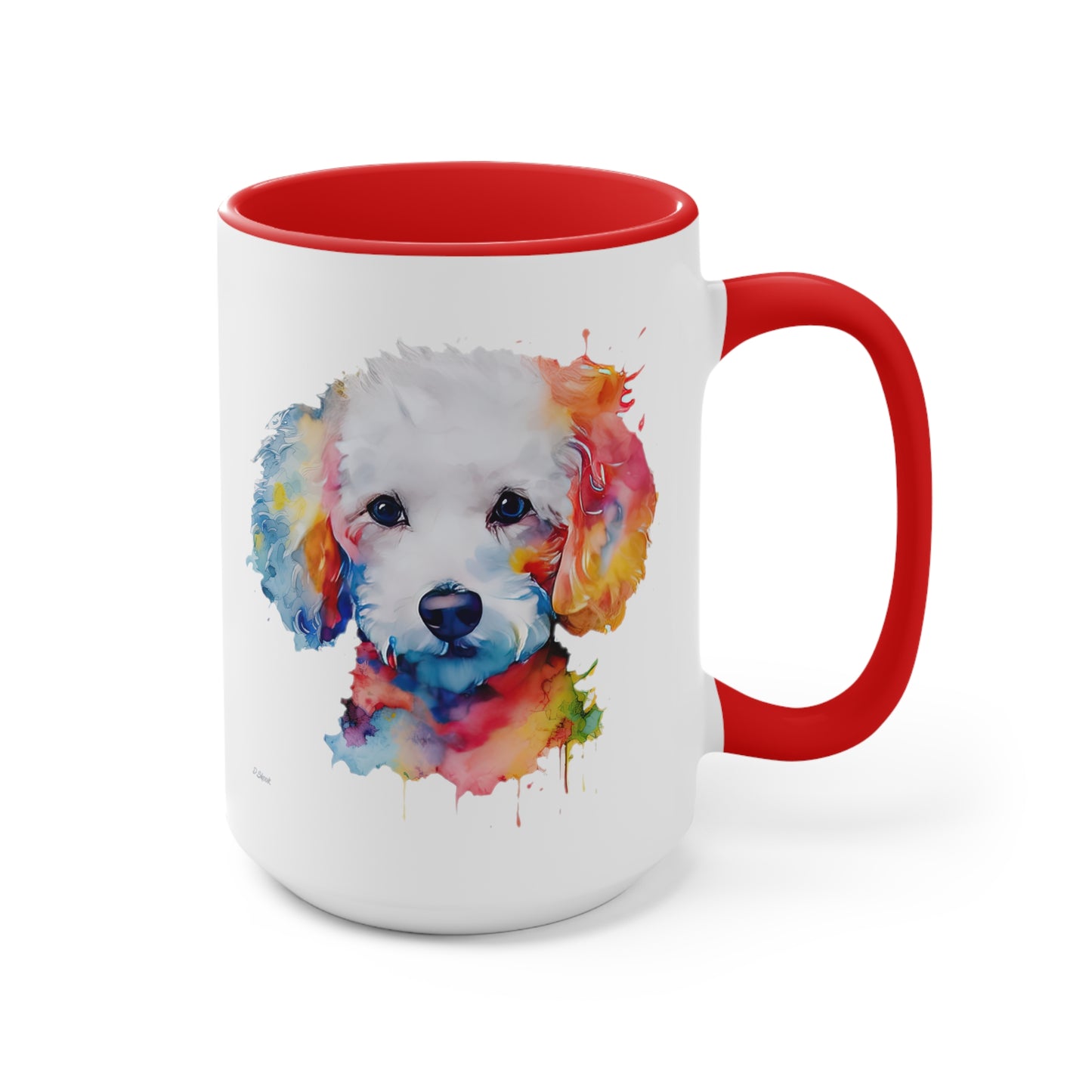 Poodle 8 Accent Mugs