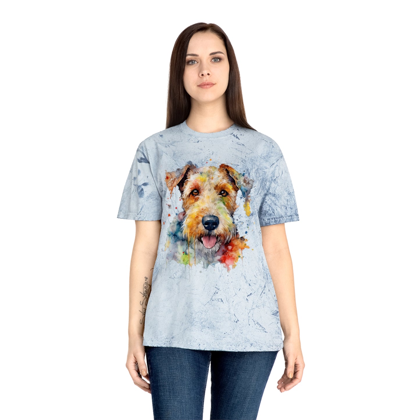 Airedale Terrier 1 Unisex Color Blast T-Shirt