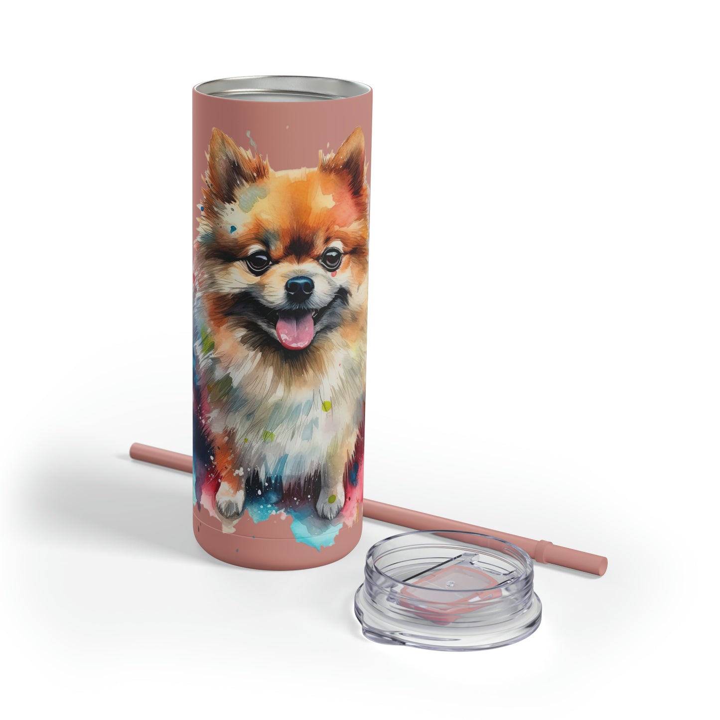 Pomeranian 2 Maars Maker Skinny Matte Tumbler, 20oz