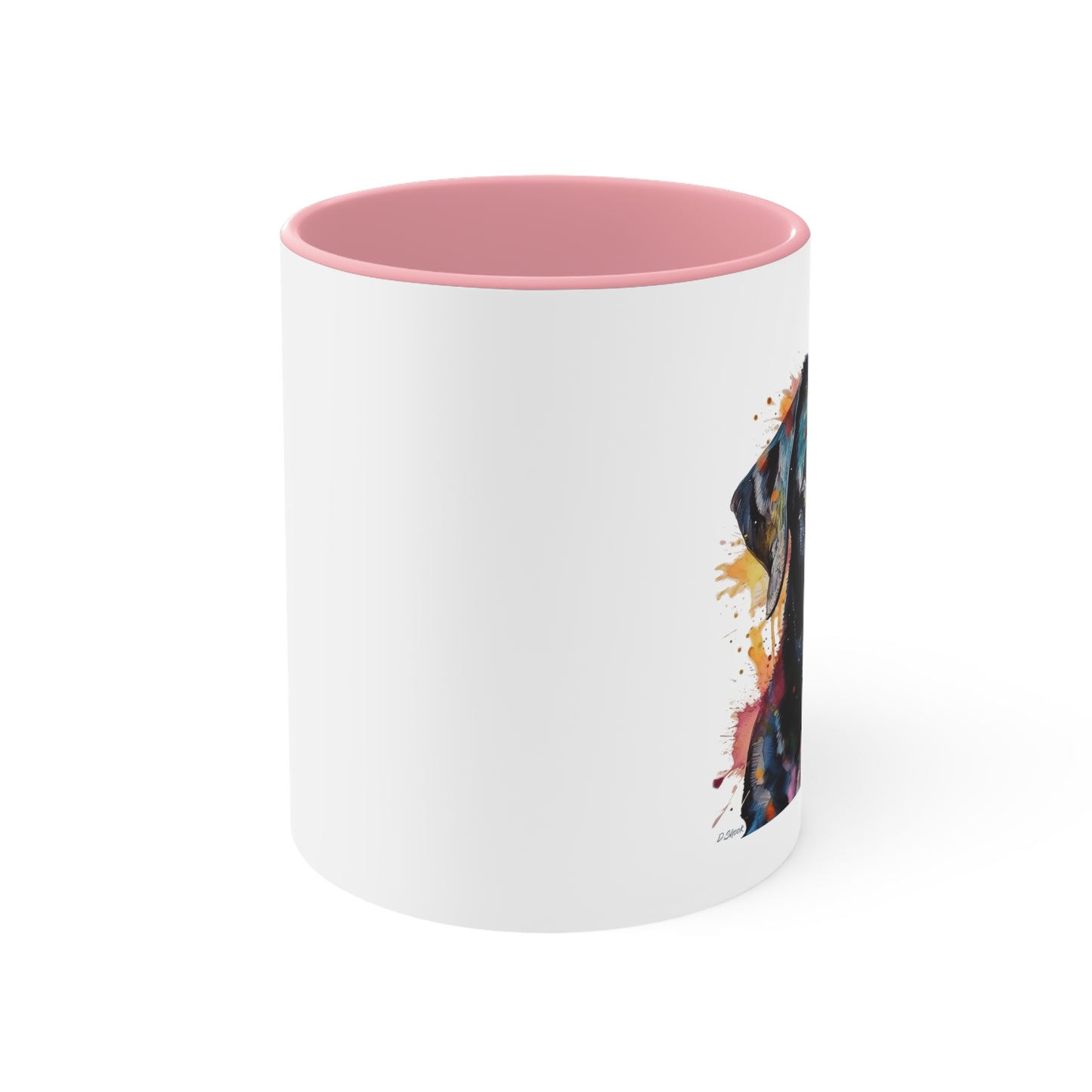 Black Lab 1 Accent Mugs