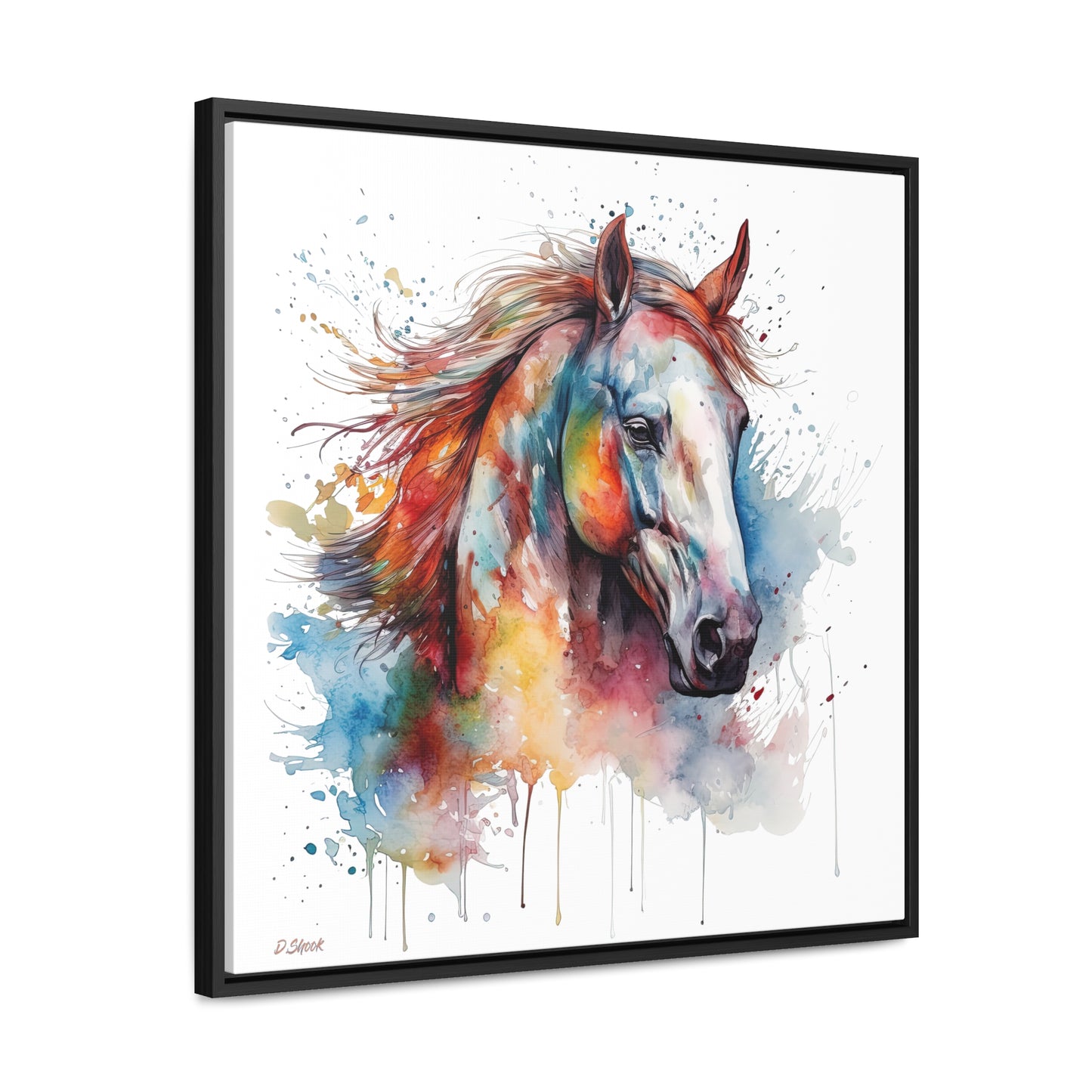 Horse Rescue 12 Gallery Canvas Wraps, Square Frame