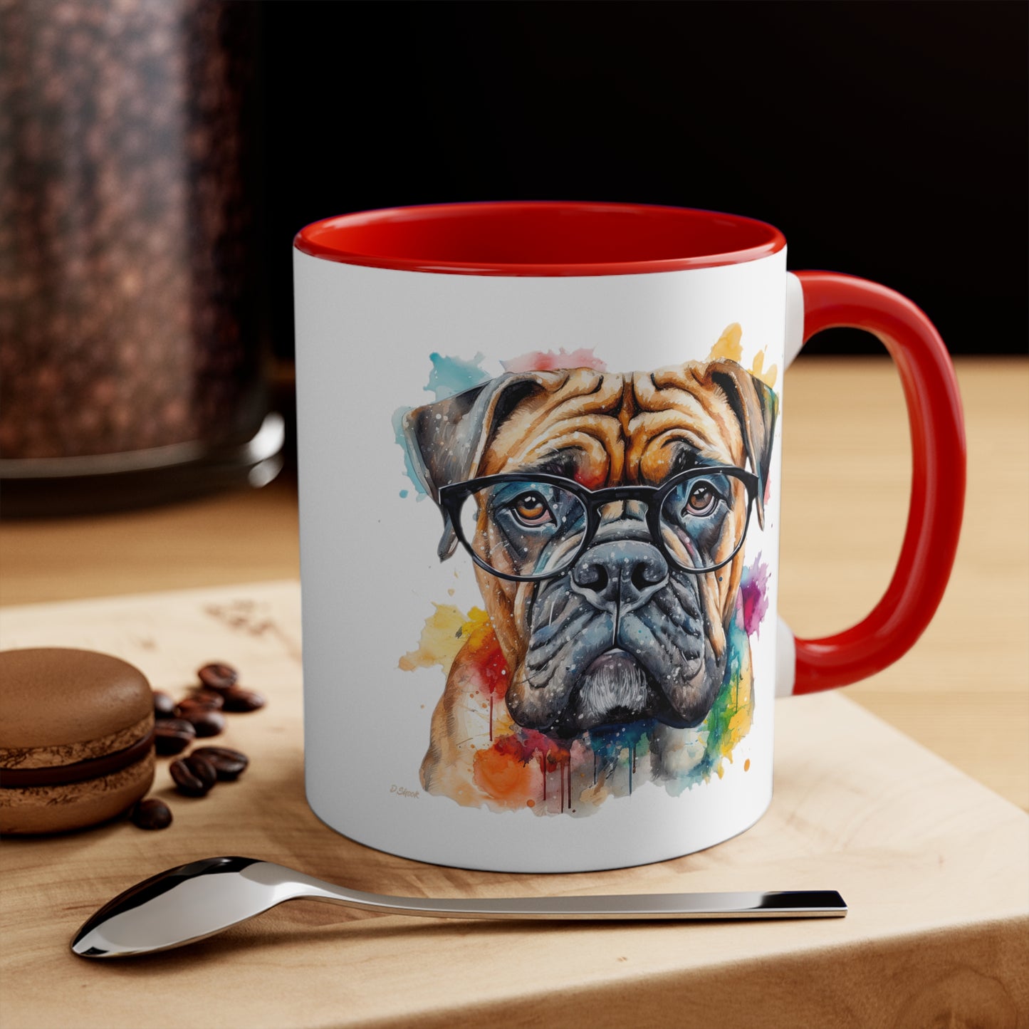 Bullmastiff 6 Accent Mugs