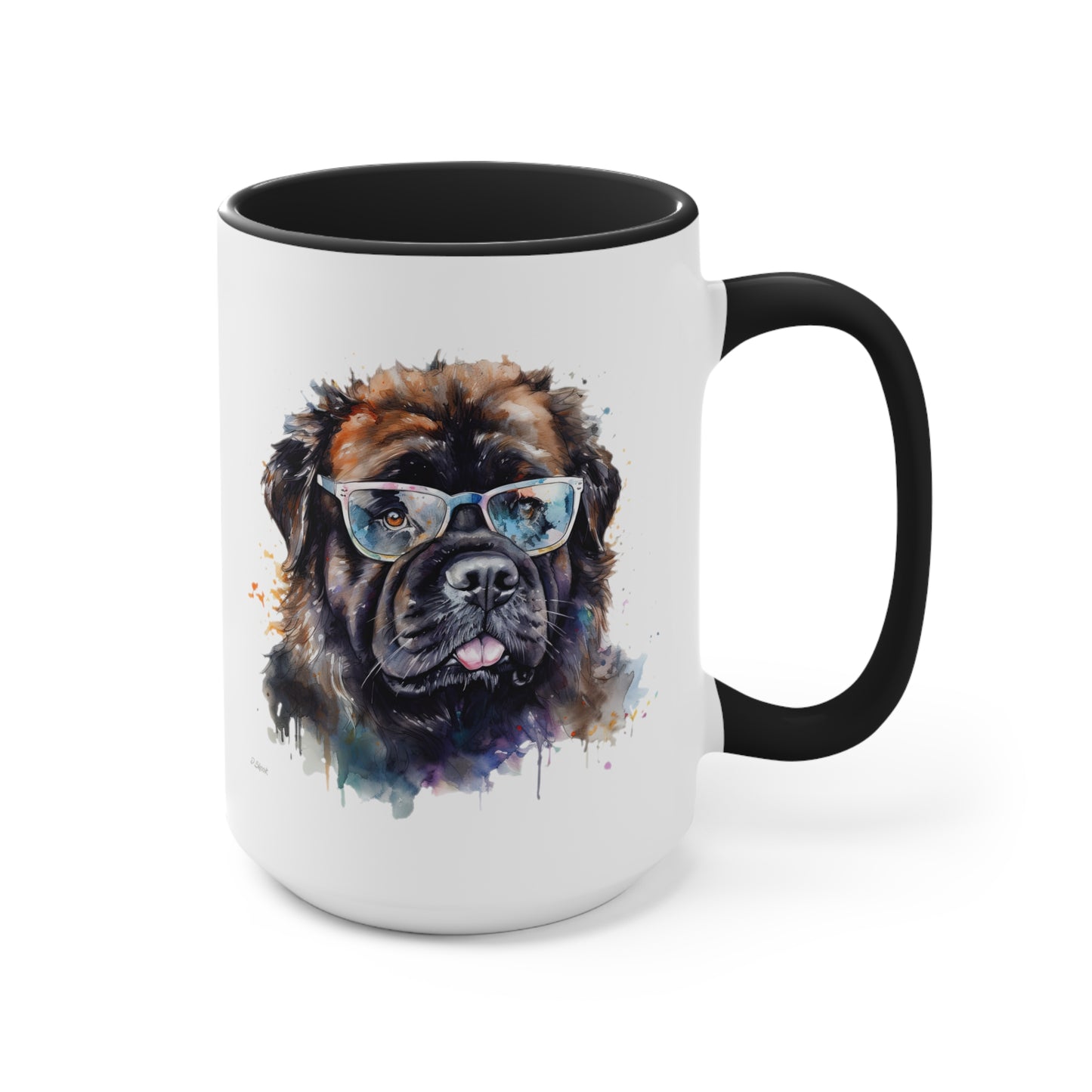 Newfoundland Dog 5 Accent Mugs
