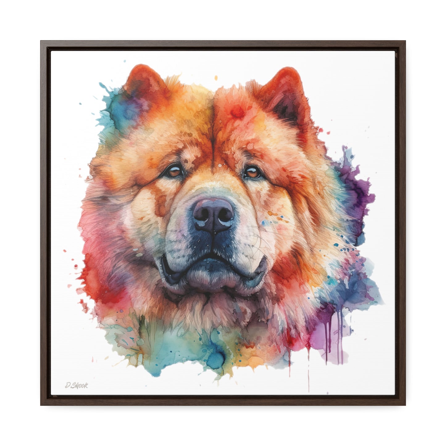 Chow Chow 2 Gallery Canvas Wraps, Square Frame
