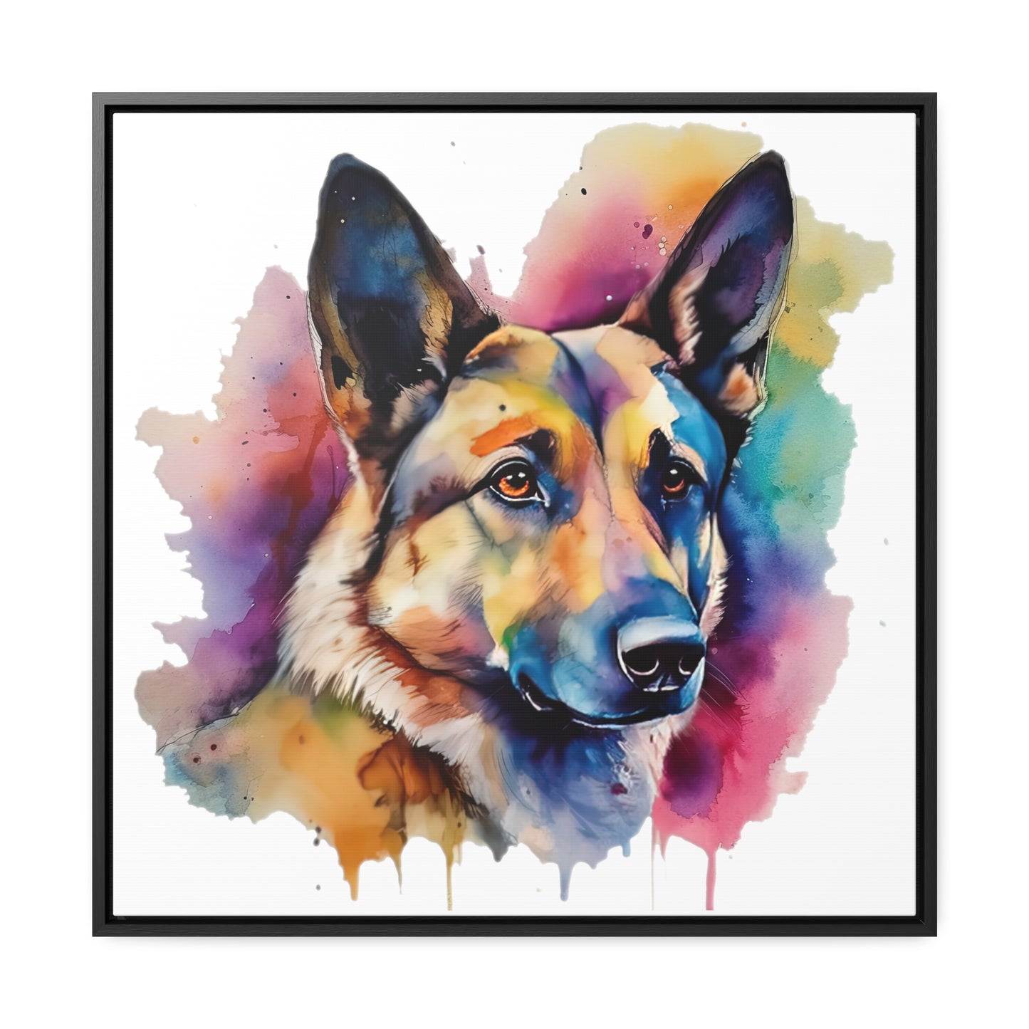 German Sheppard 3B Gallery Canvas Wraps, Square Frame