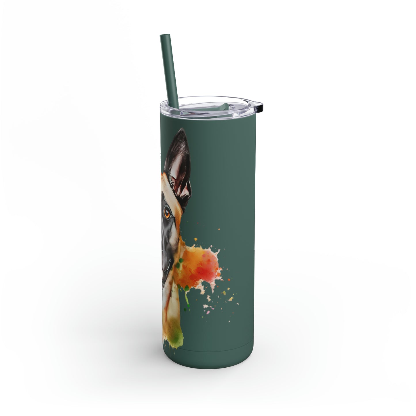 Belgium Malinois 4 Maars Maker Skinny Matte Tumbler, 20oz
