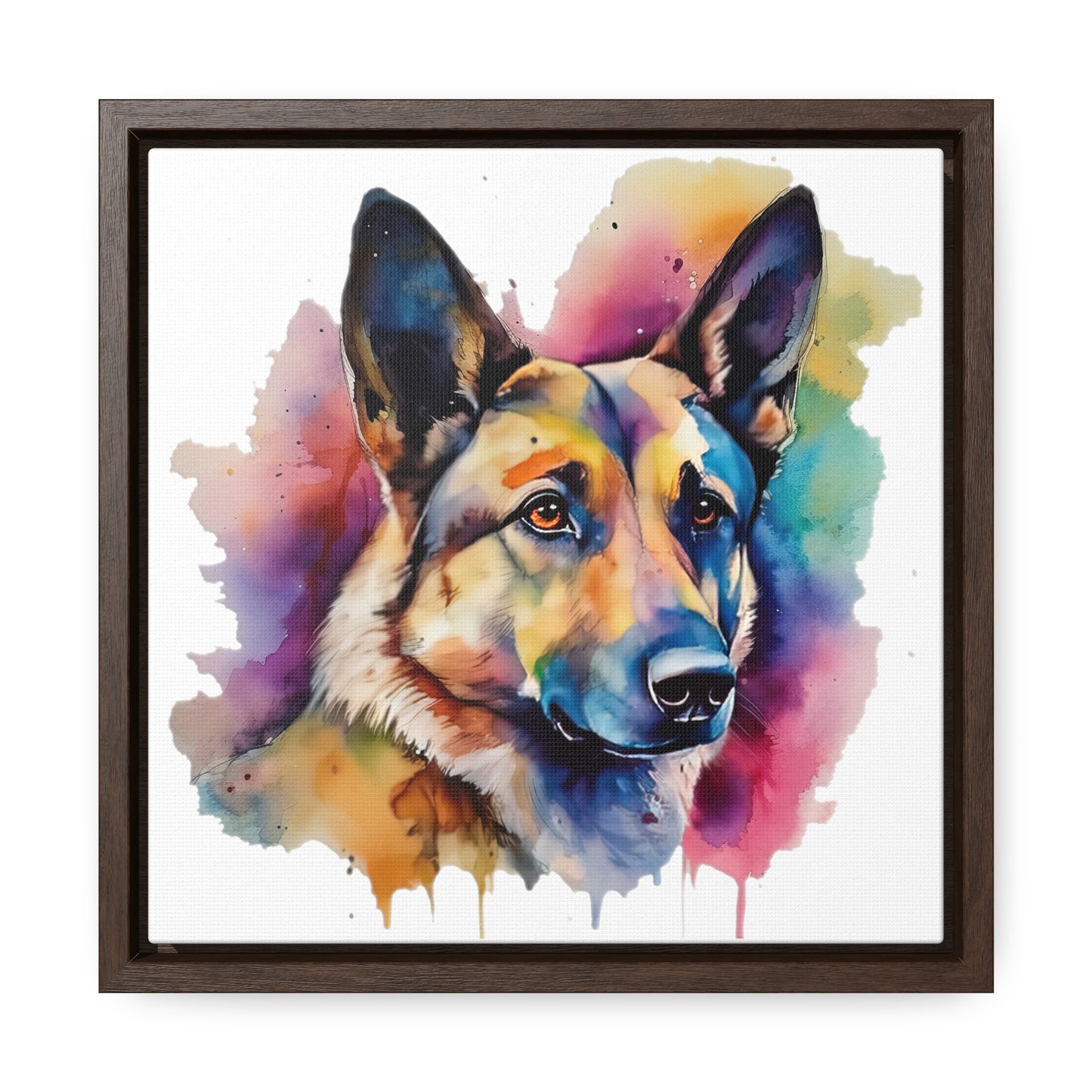 German Sheppard 3B Gallery Canvas Wraps, Square Frame