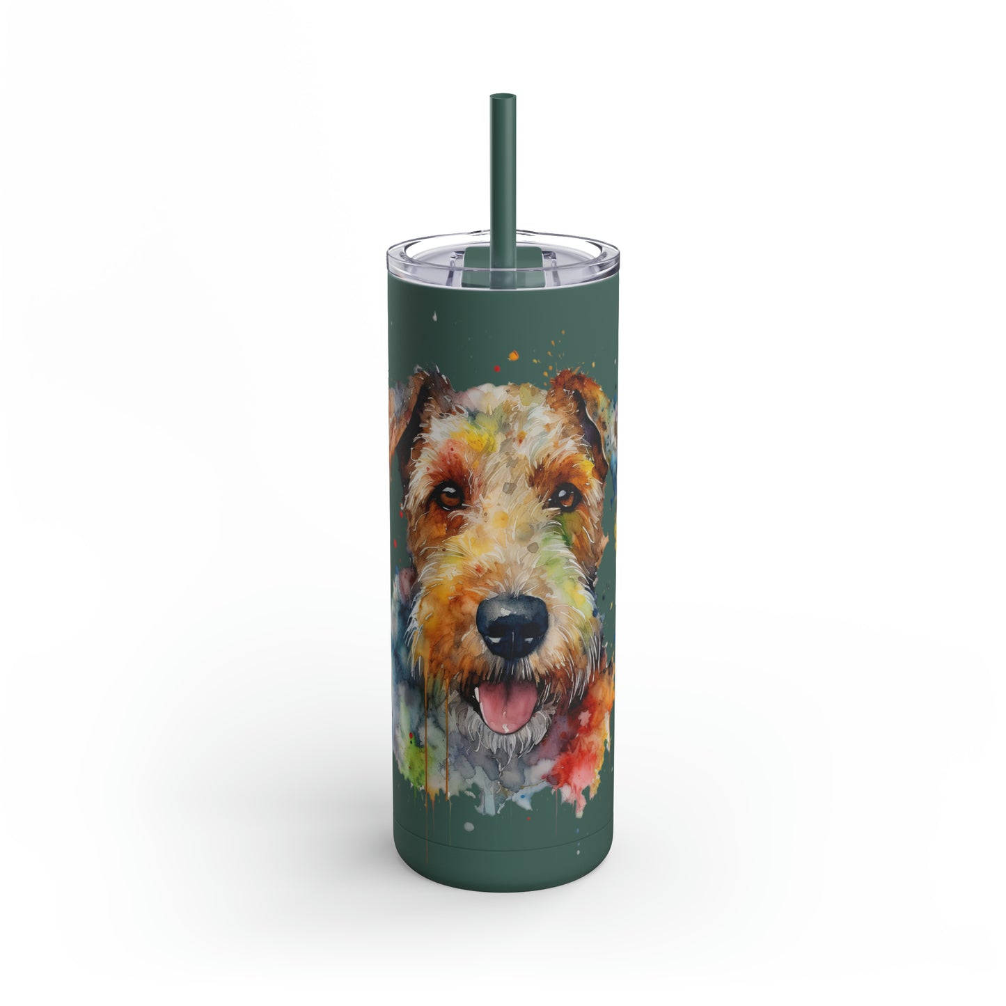 Airedale Terrier 1 Maars Maker Skinny Matte Tumbler, 20oz