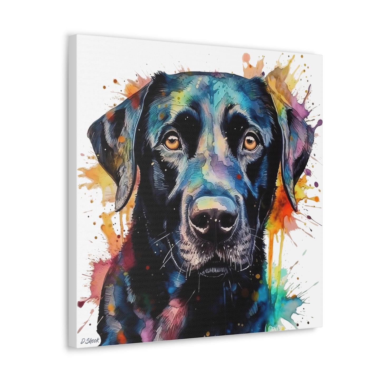 Black Lab 1 Canvas Gallery Wraps