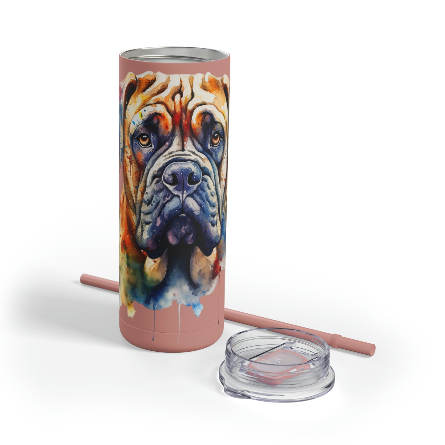 Bullmastiff 3 Maars Maker Skinny Matte Tumbler, 20oz