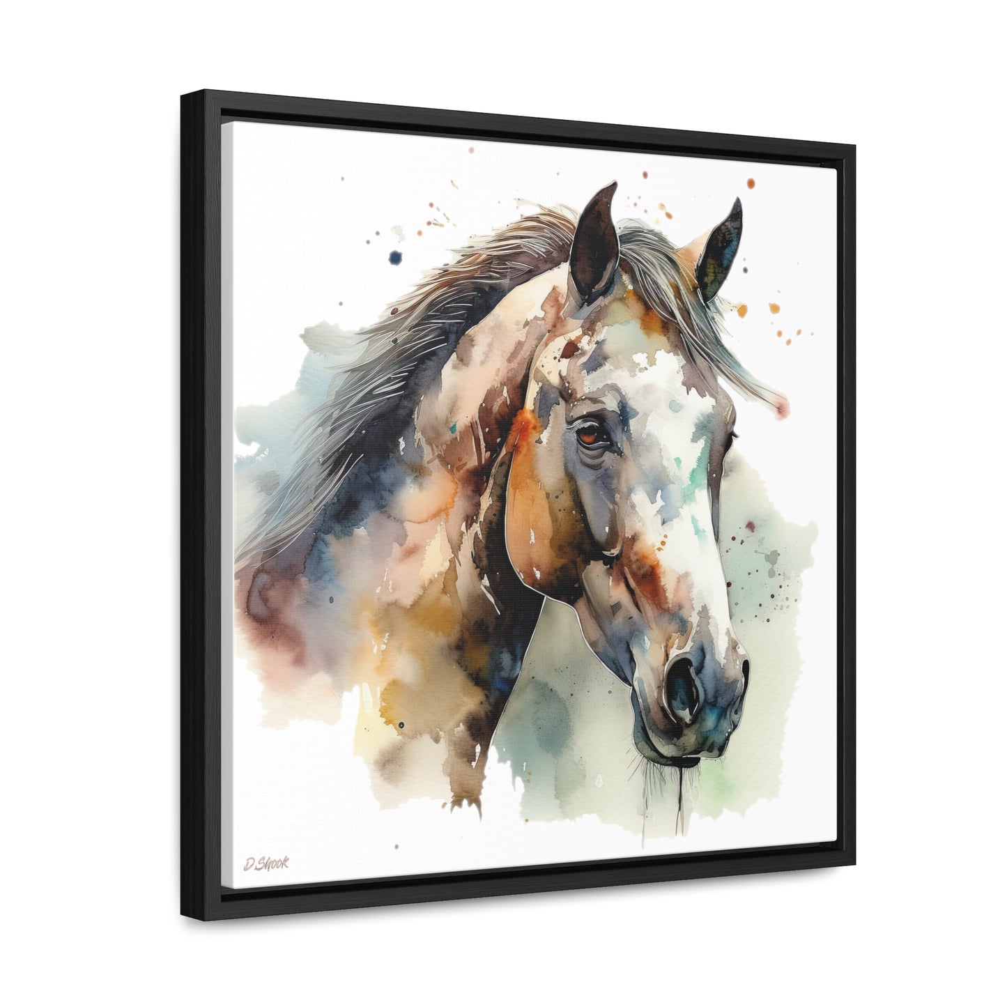 Horse Rescue 22 Gallery Canvas Wraps, Square Frame