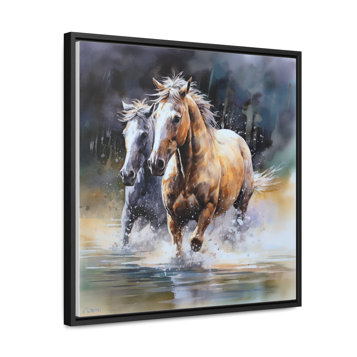 Horse Rescue 18 Gallery Canvas Wraps, Square Frame