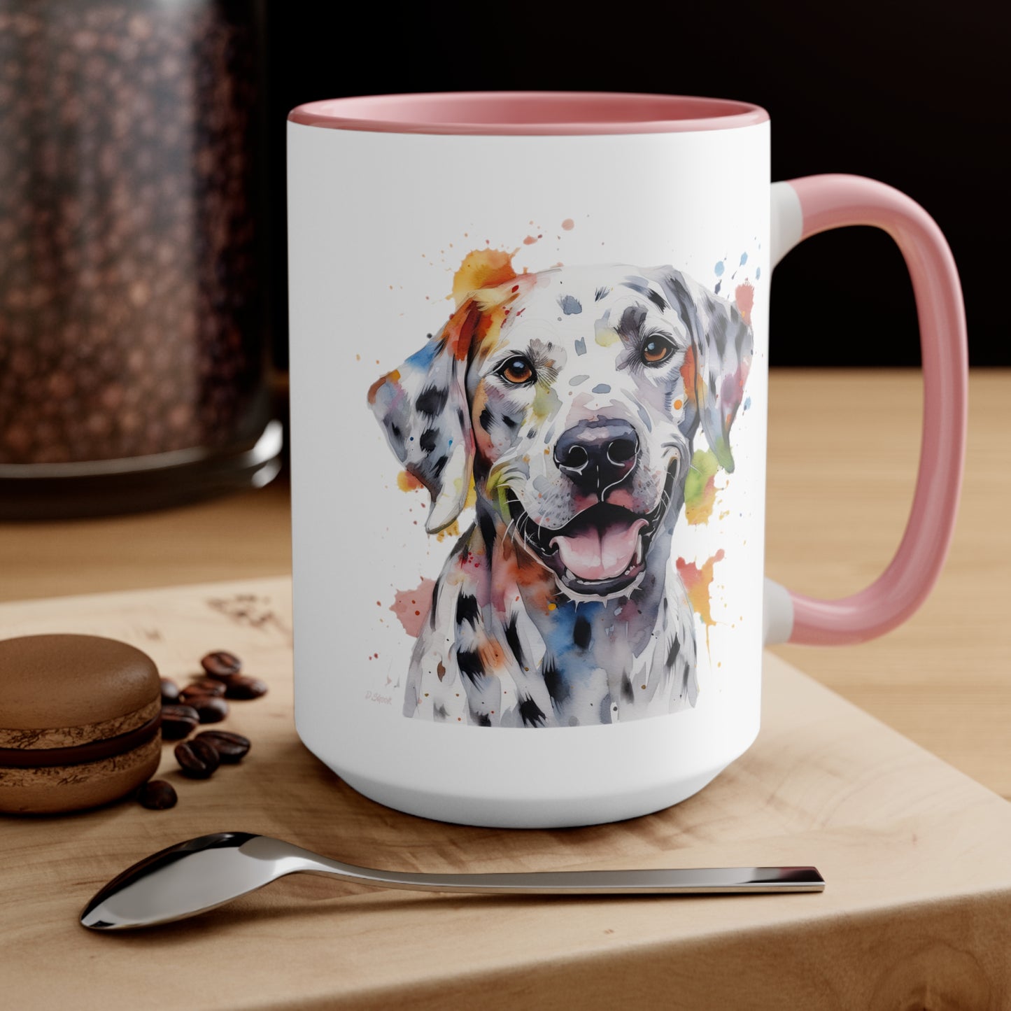 Dalmatian 1 Accent Mugs