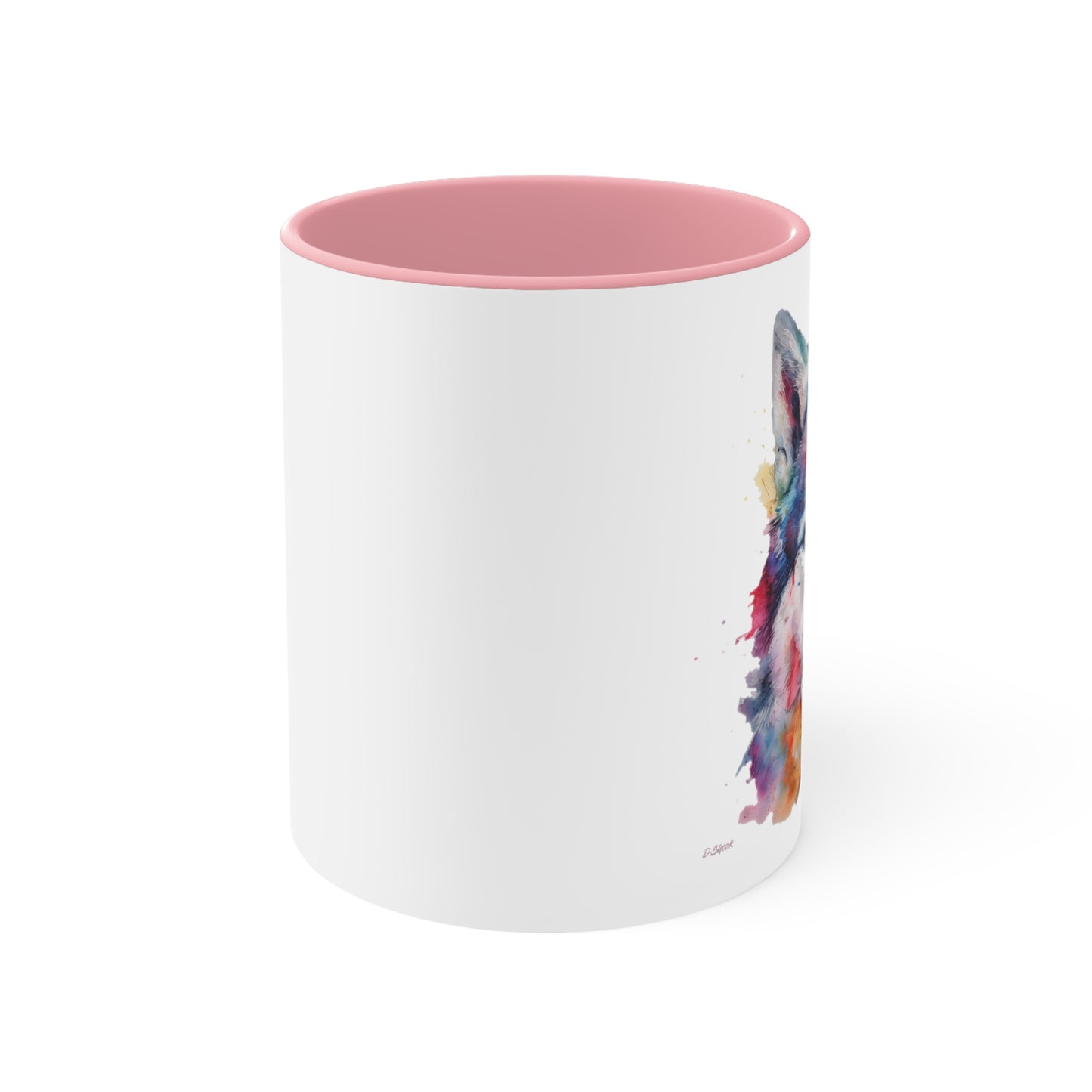 Siberian Husky 2 Accent Mugs