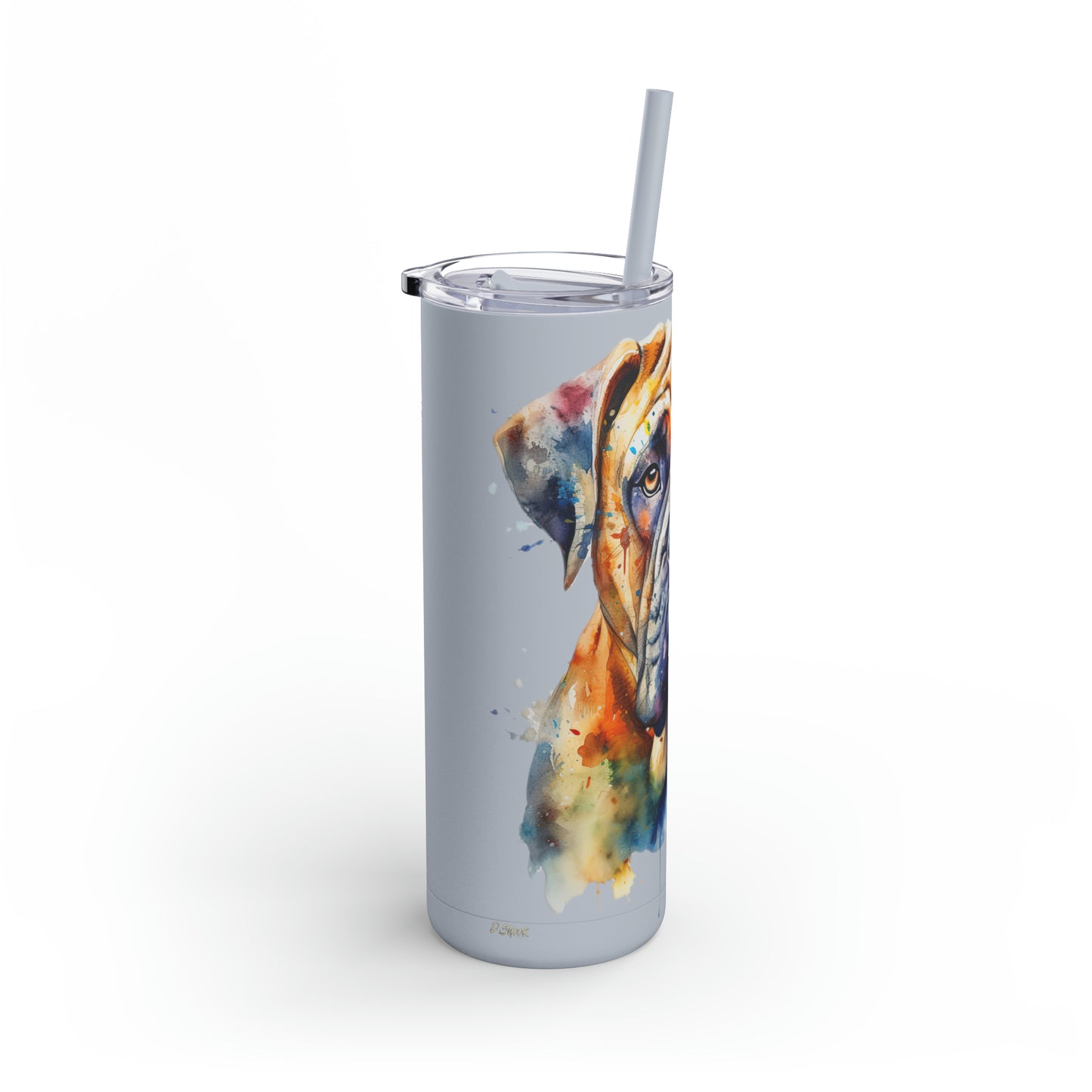 Bullmastiff 3 Maars Maker Skinny Matte Tumbler, 20oz