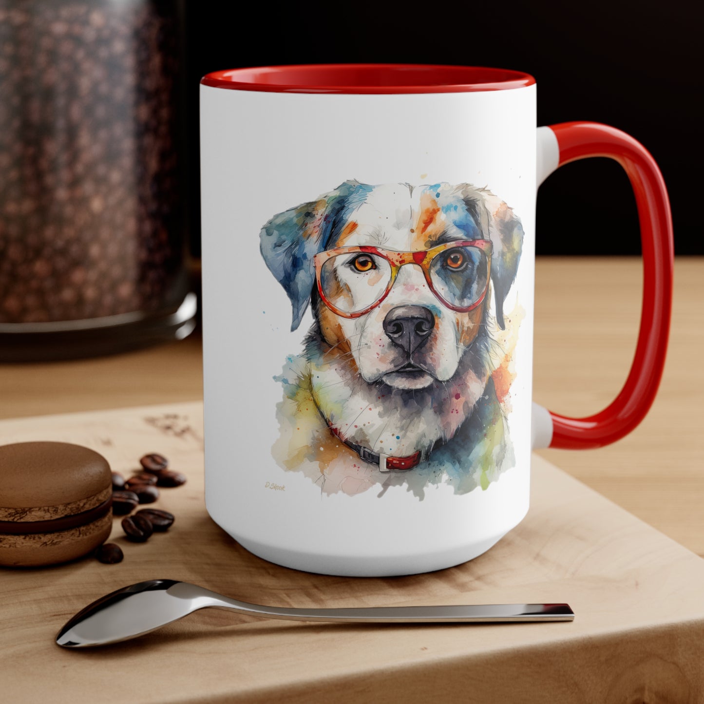 Greater Swiss Mountain Dog 4 Accent Mugs