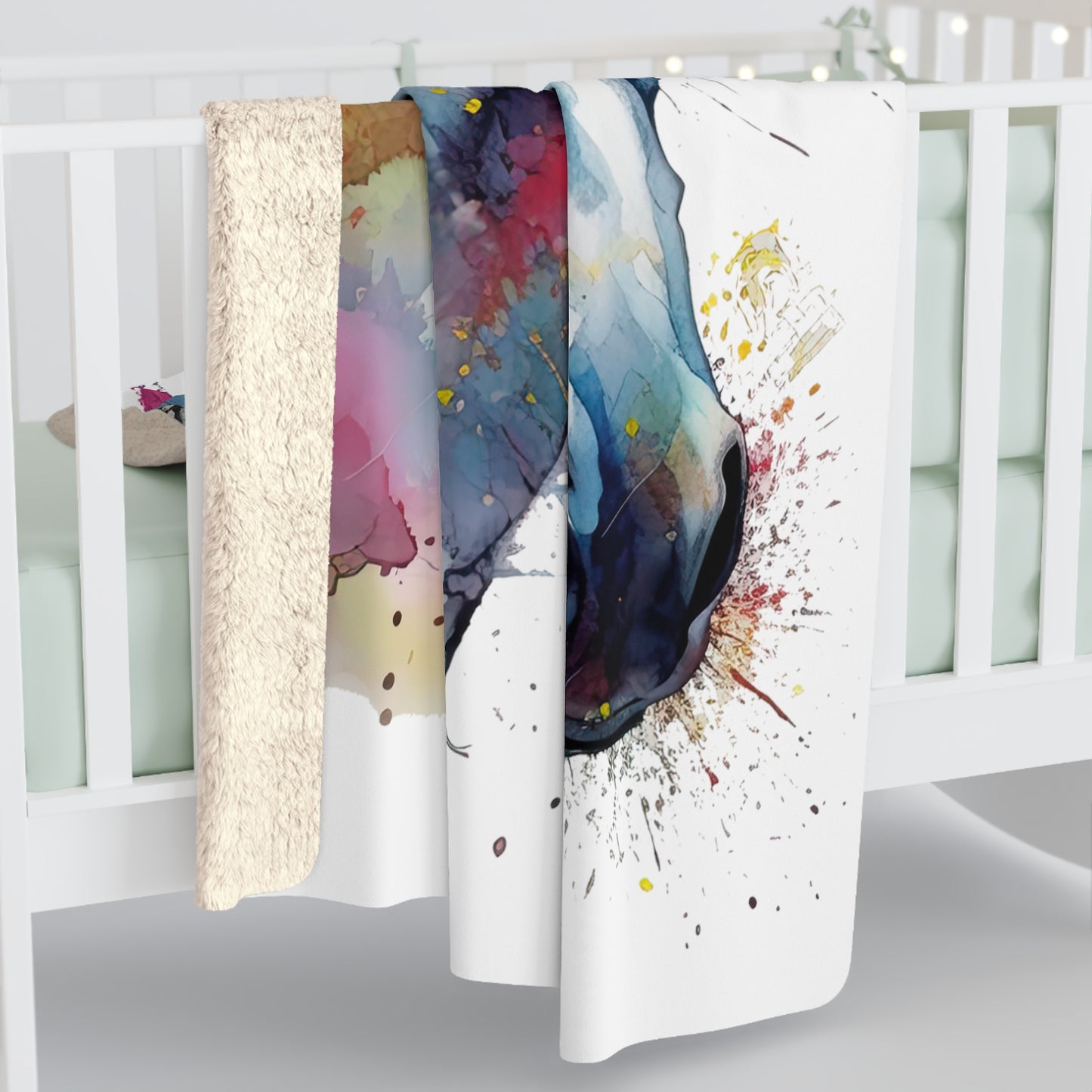 Horse Rescue 14 Sherpa Fleece Blanket