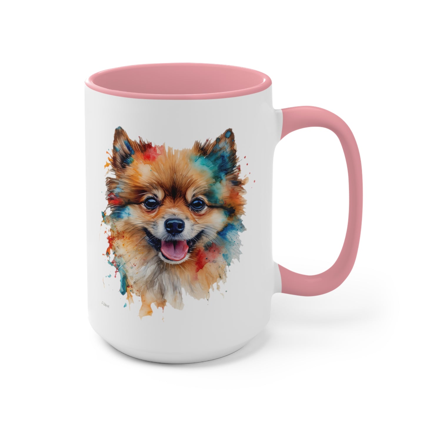 Pomeranian 3 Accent Mugs