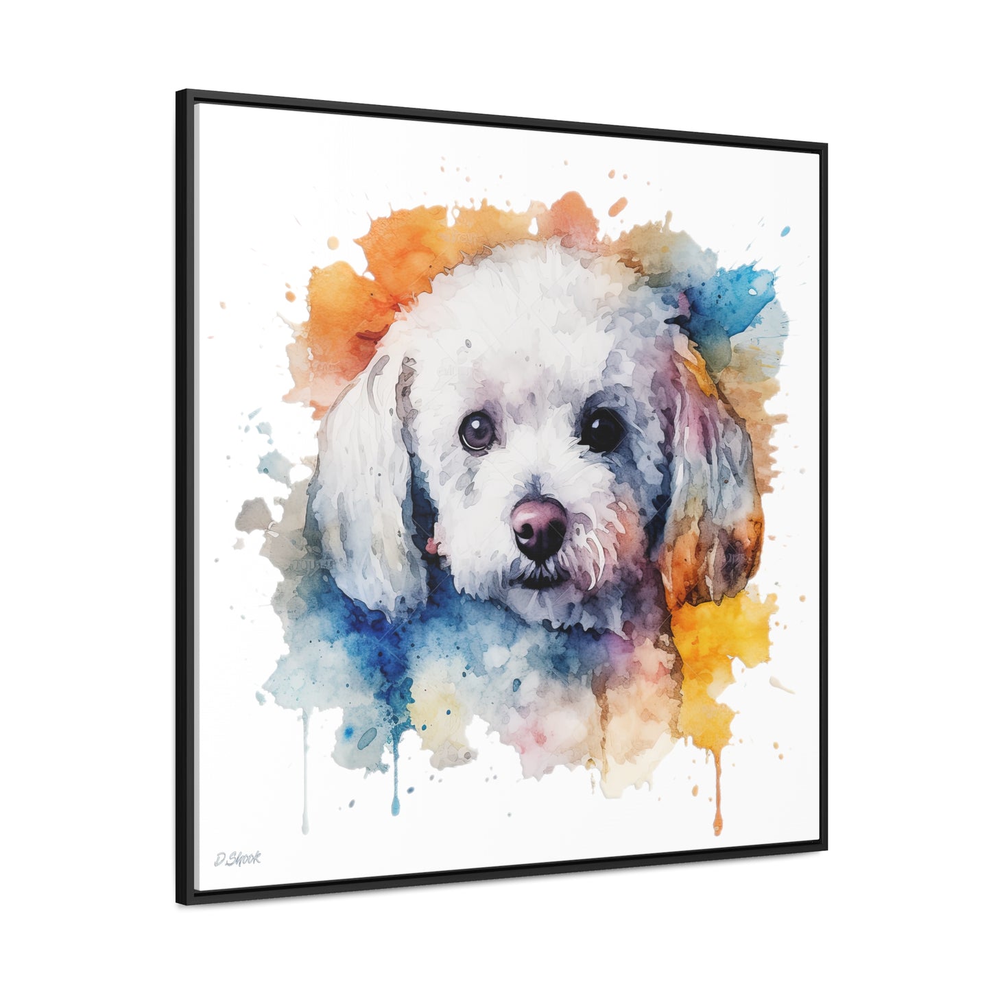 Bichon Frise 3 Gallery Canvas Wraps, Square Frame