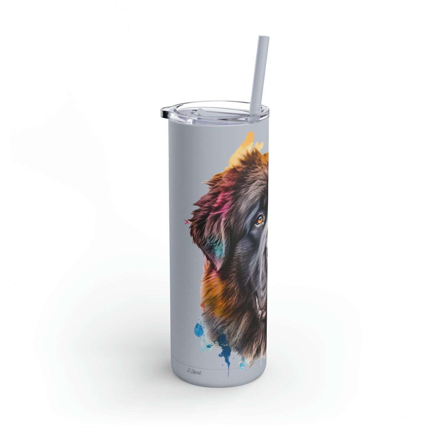 Newfoundland Dog 3 Maars Maker Skinny Matte Tumbler, 20oz
