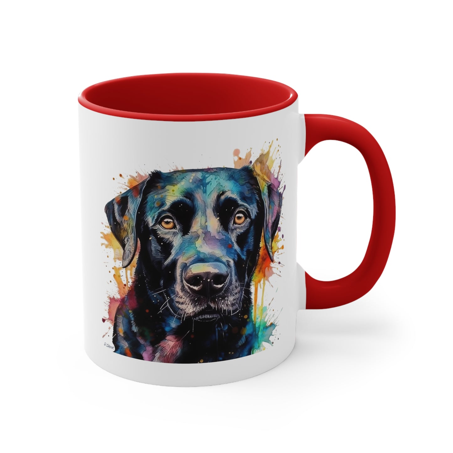 Black Lab 1 Accent Mugs
