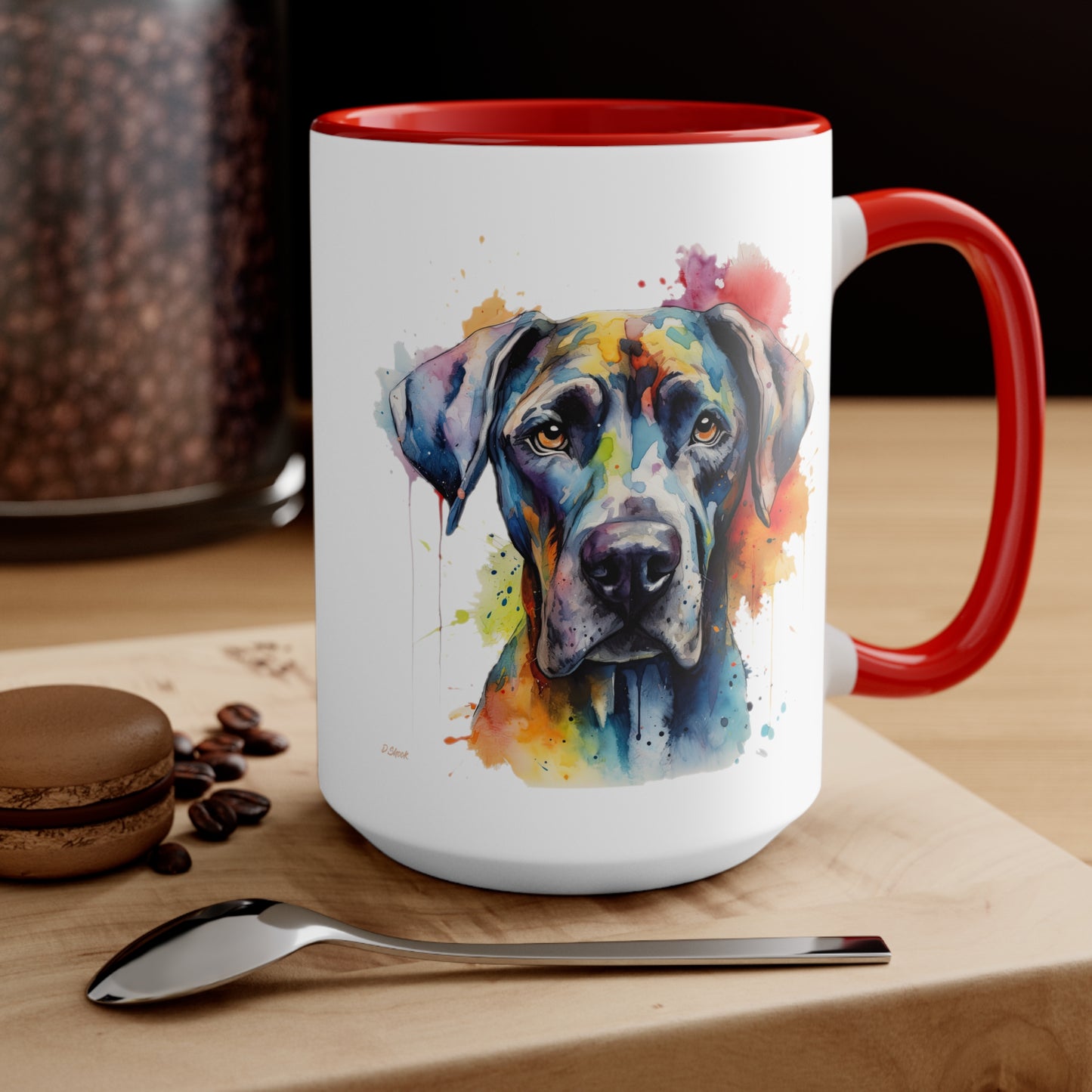 Great Dane 2 Accent Mugs