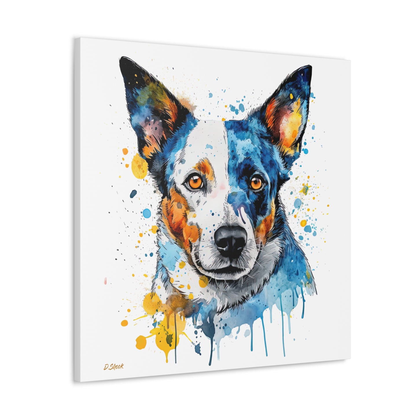 Blue Heeler 2 Canvas Gallery Wraps
