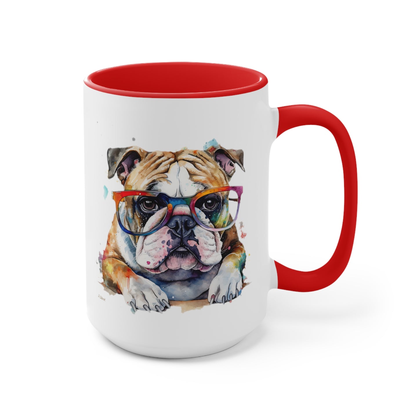 Bulldog 5 Accent Mugs