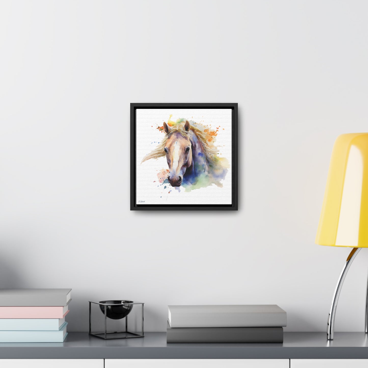 Horse Rescue 19 Gallery Canvas Wraps, Square Frame