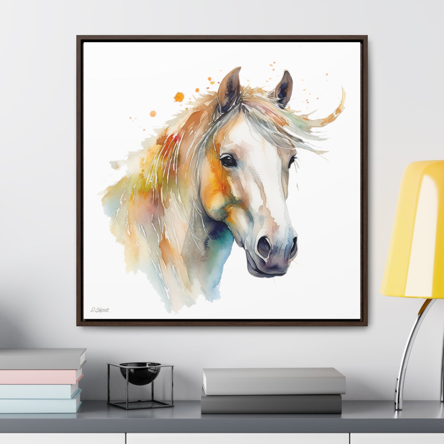 Horse Rescue 21 Gallery Canvas Wraps, Square Frame