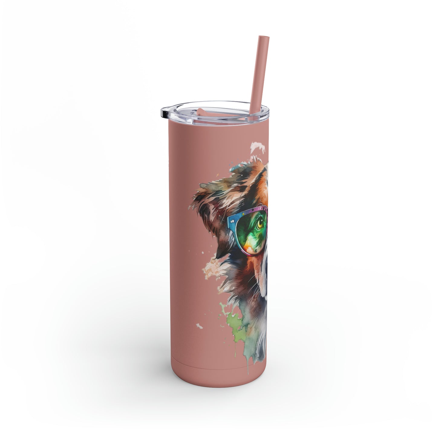 Australian Shepherd 5 Maars Maker Skinny Matte Tumbler, 20oz
