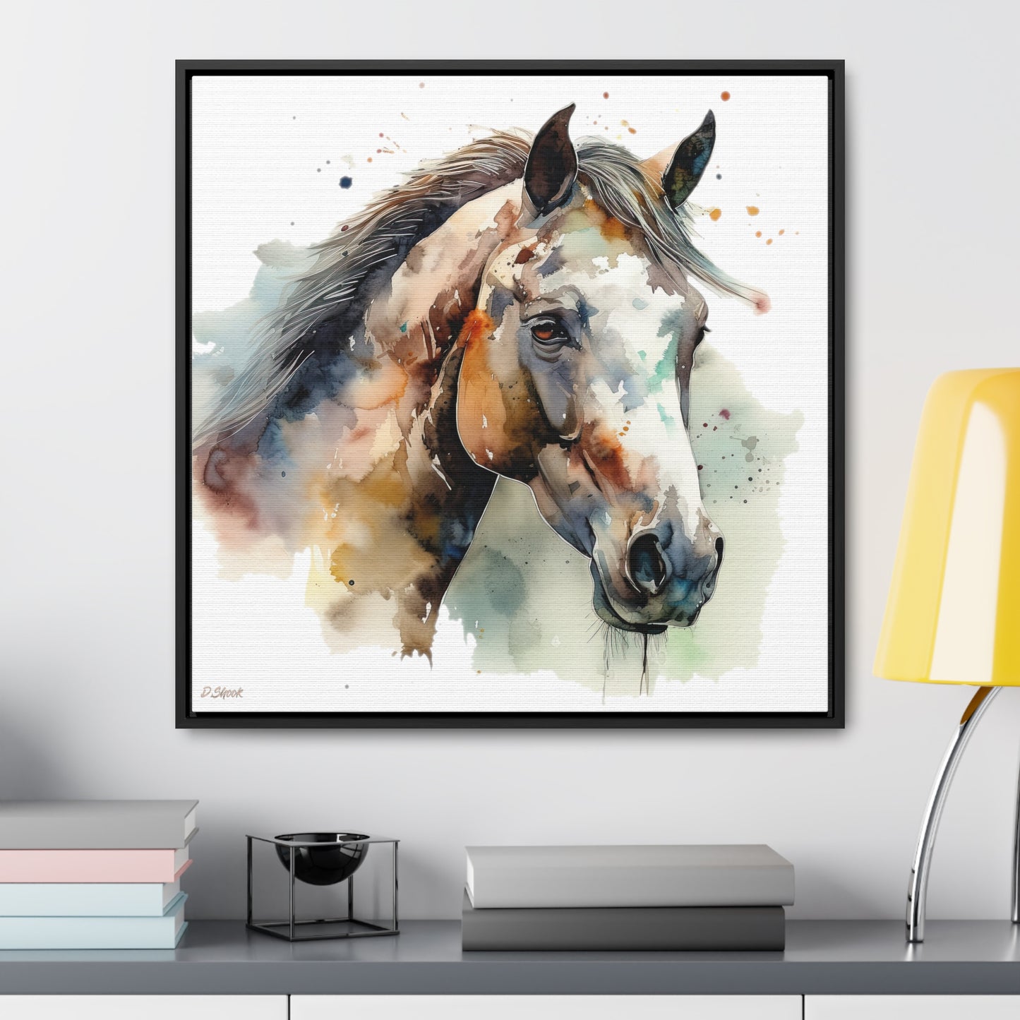 Horse Rescue 22 Gallery Canvas Wraps, Square Frame