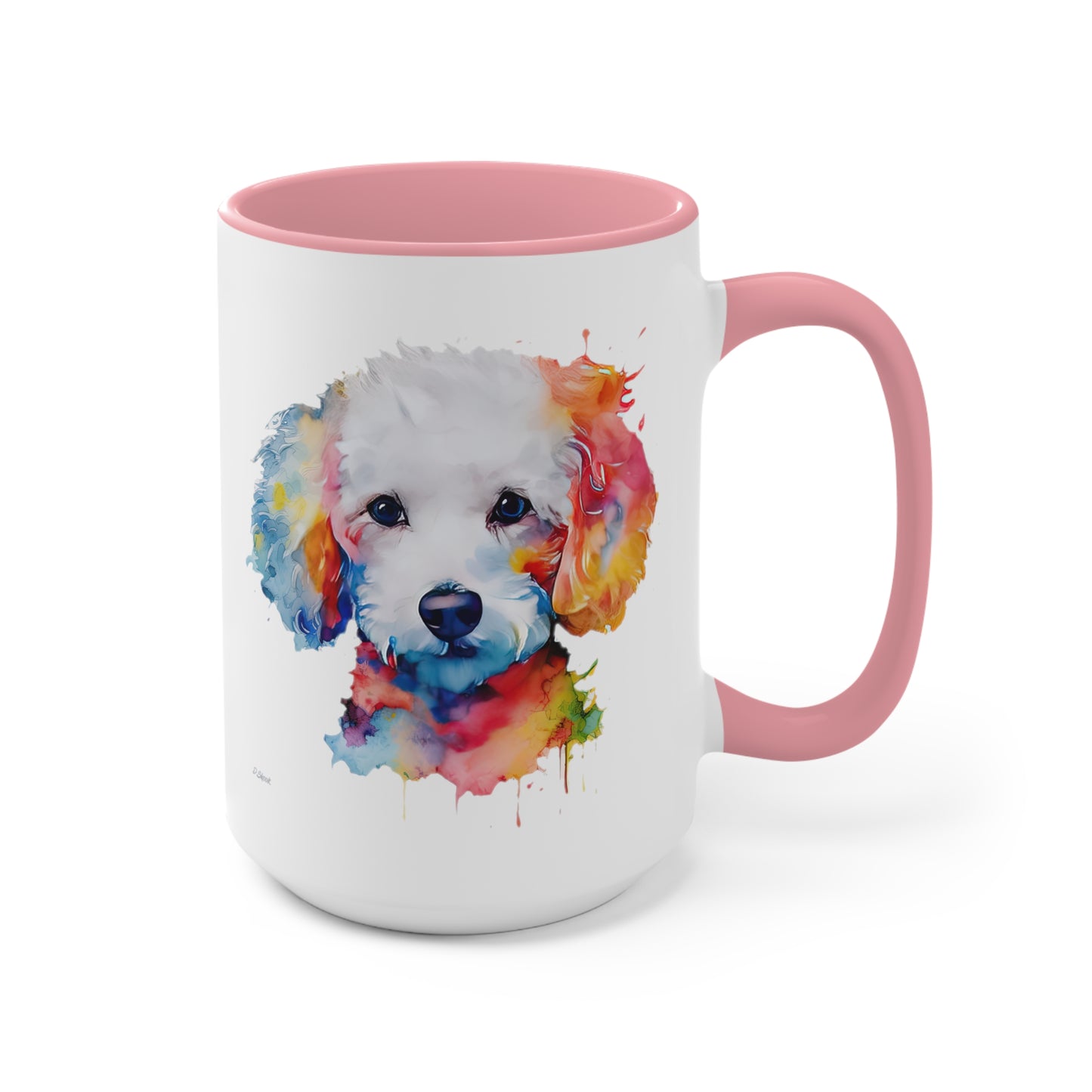 Poodle 8 Accent Mugs