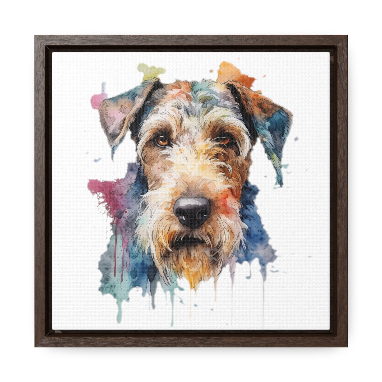 Airedale Terrier 2 Gallery Canvas Wraps, Square Frame