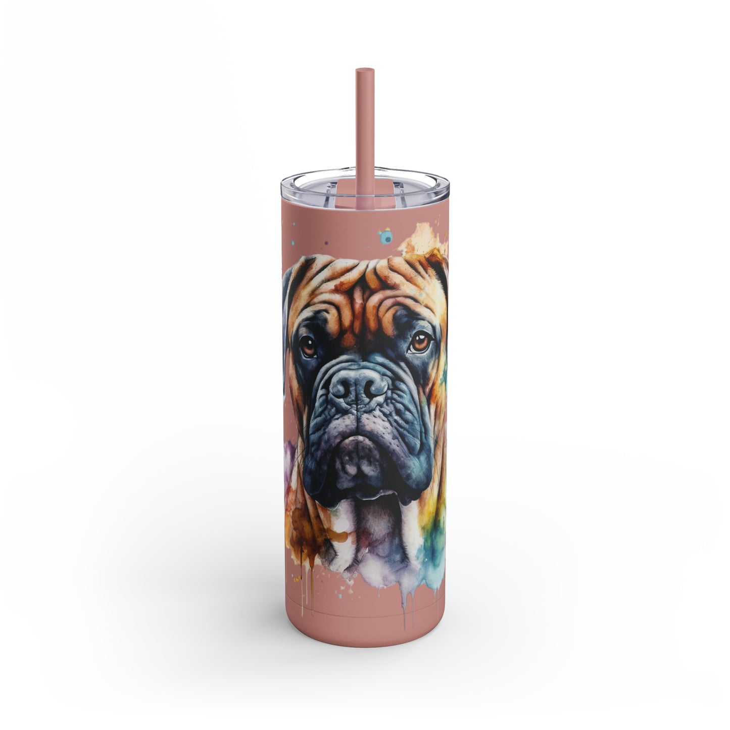 Bullmastiff 1 Maars Maker Skinny Matte Tumbler, 20oz
